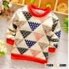 Korean child sweater designs full printed kids kintwear fancy pattern pullover sweaters boys sweater