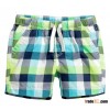 2016 new design boys summer woven checkered shorts