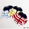 Childrens clothes striped long-sleeve cotton cardigan for baby boy