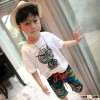 Wholesale Fashion Abstract Printing Cotton Beach Shorts for Boys