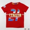 2016 Red Short Sleeve Baby Boys Summer Kids Custom T Shirt Printing
