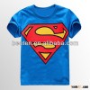 2013 summer t-shirt for kids with supermen pattern