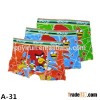 Custom Full Print Cartoon Design Angry Bird Boys Boxer Shorts