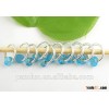Wholesale Blue Lampwork Glass Knitting Stitch Markers