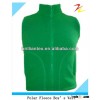 2013 Green Micro Polar Fleece Boy's Full Zip Vest Waistcoat for Autumn