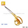 Golden plated handle scissors for fabric price golden tailor scissors