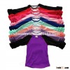 hot sale fashion toddler girls mixed colors knit cotton winter casual wear ruffle sleeve raglan