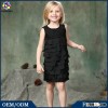 2015 European style children black braces kids clothing casual baby sequin knitting little Princess