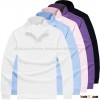 %100 Cotton Long Sleeve Polo T-shirt with Many Colour Variation and Huge Quantity