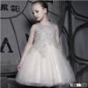 Fashion Crystals Lace Girl Dresses Princess One Piece Girl Party Dress