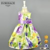 flower pattern 4/5/6/7T kid dress OEM/ODM kid summer dress 2016 new design wholesale kid dress
