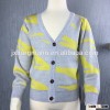 2016 new fashion kids v-neck knitting cardigan sweater design