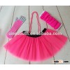 Plus size neon woman costume 80s hen fancy dress tutu skirt party costume