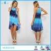 Hot New Products for 2016 Summer Dresses Women In Blue tie dye