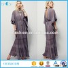Bat Sleeve Lace Insert Beach Lifestyle Maxi Kaftan for woman clothing spring 2016