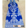 100% rayon lady dress new fashion lady frock dress navy dress