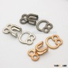 Fashion unique design metal alloy hook and eye nickle black nickle gold HE-029A