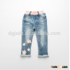 kids denim wholesale super cute girl jeans children fancy jeans kids wonderful jeans