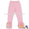 Best Selling Icing Cotton Ruffle Pants Fall Chic Baby Leggings Wholesale Triple Ruffle Legging pants