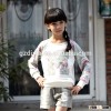girls' dresses 2016 new design clothing sets for long sleeves
