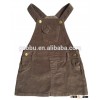 Baby Girl Corduroy Dress / Baby Dress Overall / Brown Color Dress Design for Baby