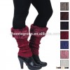 China wholesale fashion 100% acrylic yarn customed knitting leg warmer