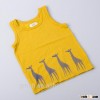 New arrival baby boy vest 100%cotton with animal printing