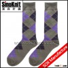 Summer Thin Casual Formal Dress for Men Color Argyle Socks