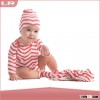 Wholesale Bamboo organic baby clothes with stripes, baby romper