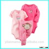 Wholesale alibaba boys and girls 3 pack bodysuit and pant carter baby clothing sets design