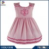 2015 Fall\Winter Pink Corduroy Newborn Baby Cotton Clothes Embroidered Flower Girls Birthday Party D