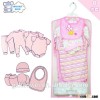 Fashion designs wholesale baby romper gift 8in1 set