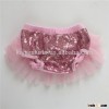 Popular in USA baby clothing wholesale cotton baby bloomers with chiffon ruffle