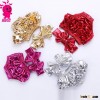 Wholesale baby clothes,new born solid color shiny metallic hot sale baby bloomer with bow headband w