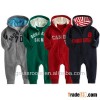 BB0010 Comfortable Soft 100% Cotton Baby Clothes Zipup Coverall Hoodie Guangzhou Manufacturer
