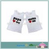 Adorable Soft White Cotton Printed Baby Vest Wholesale