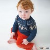 DB407 dave bella autumn winter toddlers sweater infant clothes baby pullover outwear baby sweater