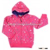 kids girls clothing girls long sleeves cartoon-printed pink hoodie
