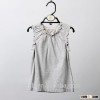 Hot sale Single jersey baby kids vest with cute ruffle design