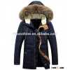 2016 Custom Wholesale Fashion Long Fur Hood Men Russian Winter Coat