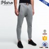 Brand drawstring men skinny leg jogger sweatpants with zipped side pockets