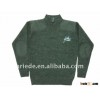 men wool acrylic military sweater
