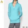Wholesale hot sale fitness blank casual cotton fleece women zipper hoodie