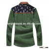 Fashion printed 100% organic cotton spandex mens dress shirts
