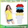 Cheap Plain Women Deep V Neck Design Wholesale T Shirt Custom International Basic Yellow V neck T Sh