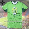 Promotion sublimation print soccer jersey in 100%polyester mterial