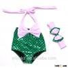 Kids Girls Summer Mermaid Swimwear Bikini Set Swimsuit Swimming Fancy Costume mermaid tail