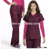 polycotton clinic nursing uniform /women hospital workwear sets/medical top & pant scrubs sets