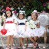 China Factory Short Sleeve Full-length Girls Dresses Ball Gown Flower Girl Dress