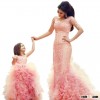 2015 fashion lilac flower girl dresses for wedding kid ball gown dresses for wedding fluffy floor le